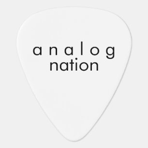 Analog Nation White Guitar Pick
