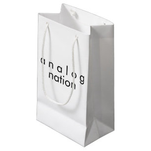 Analog Nation White Small Gift Bag
