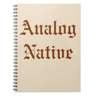 Analog Native college rule composition size spiral Notebook