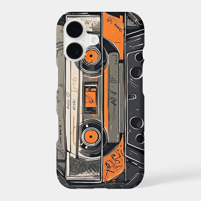 Analog Rebel Cassette iPhone Case (Back)