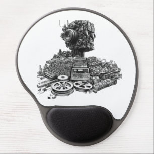 Analog Robot Head: Modular Synth Design  Mousepad
