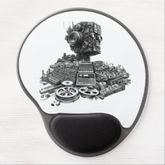 Analog Robot Head: Modular Synth Design  Mousepad
