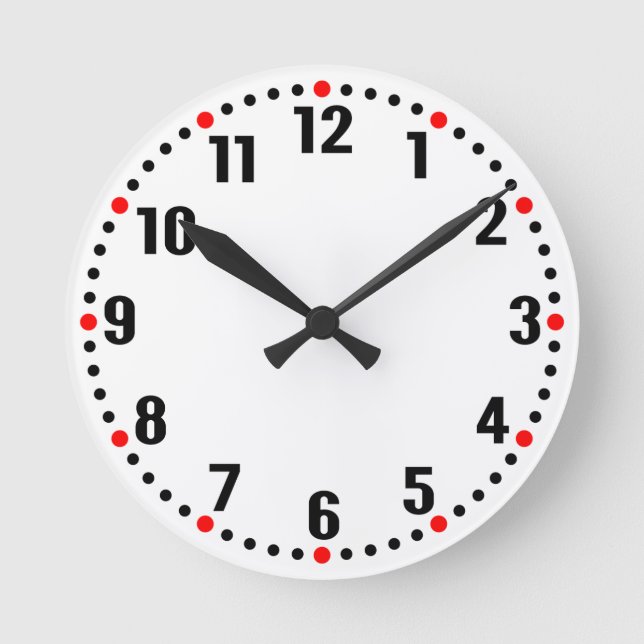 Analog Style Round Clock (Front)