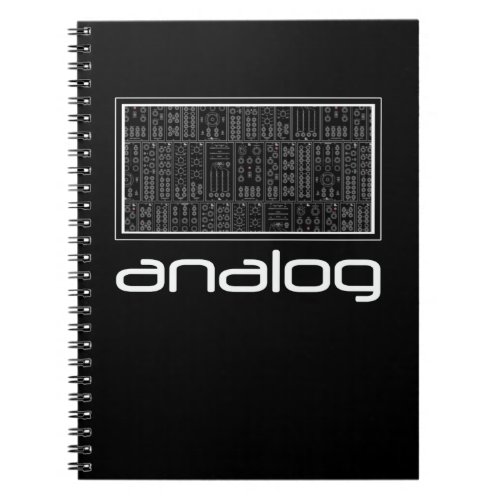 Analog Synth Keyboard Drum Machine Synthesizer Notebook