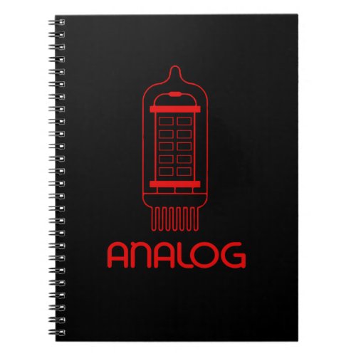 Analog Tube Retro Synth Keyboard Synthesizer Notebook