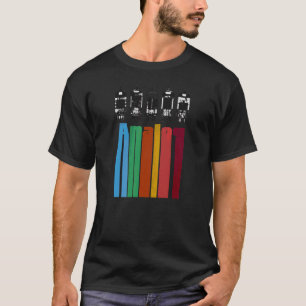 Analog Vacuum Tubes Audio Valve Amps Retro Aesthet T-Shirt