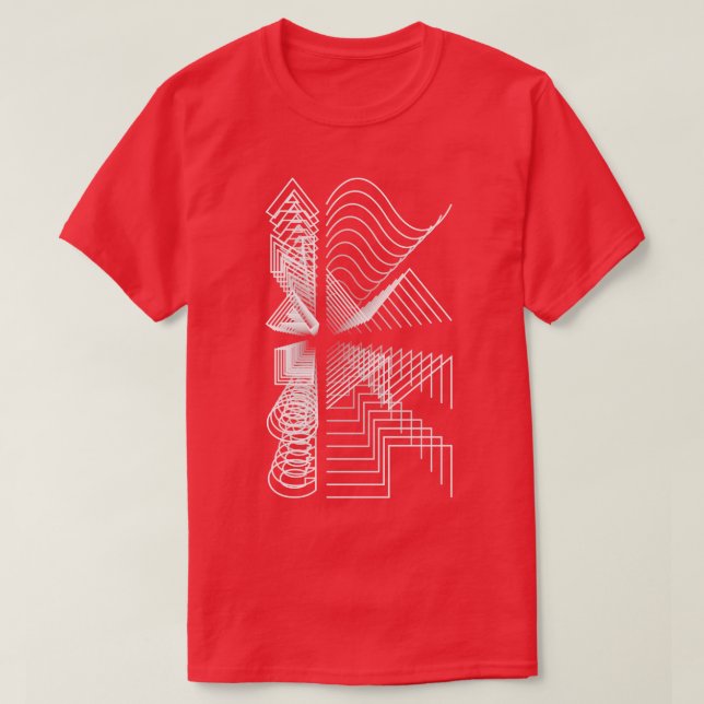 Analog Waveform Audio Digital Design Modular Gift  T-Shirt (Design Front)