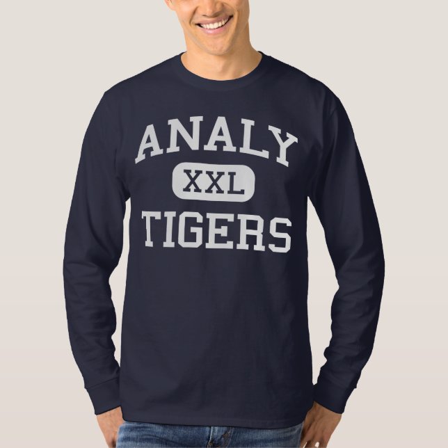 Analy - Tigers - High - Sebastopol California T-Shirt (Front)