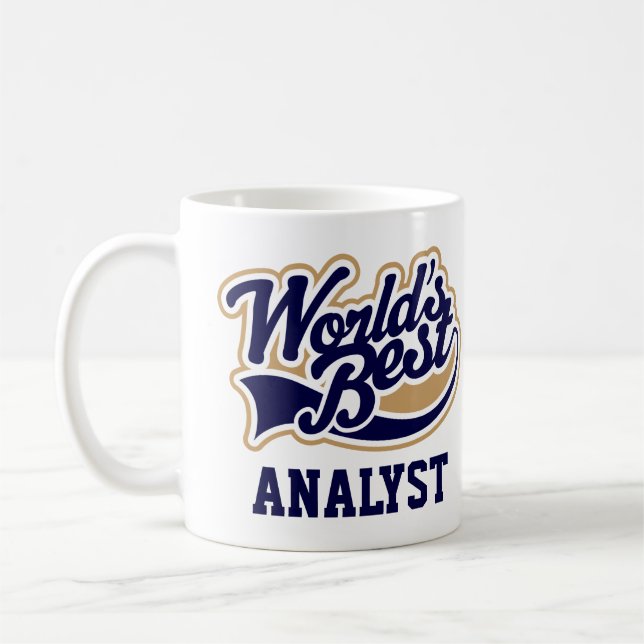 Analyst Worlds Best Gift Coffee Mug (Left)