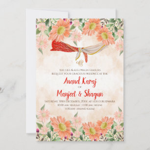 Anand Karaj invitation & Sikh wedding cards