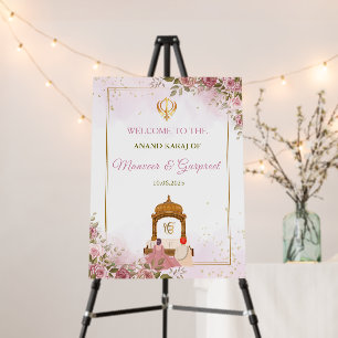 Anand Karaj Sign, Panjabi Wedding Sign