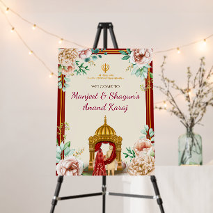 Anand Karaj Signs Punjabi Wedding Welcome Signs