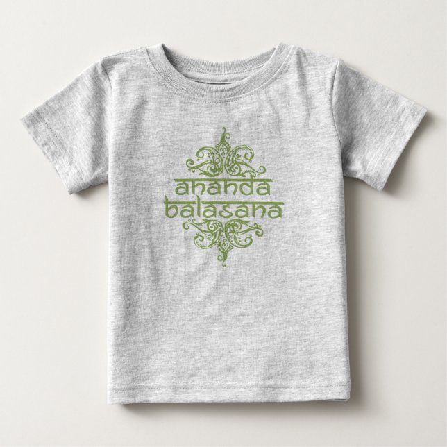 Ananda Balasana (happy baby) Baby T-Shirt (Front)