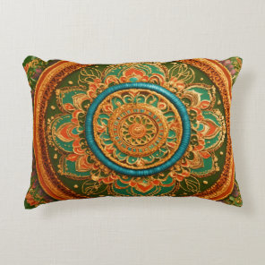 Ananda Chakra: The Wheel of Bliss Accent Pillow