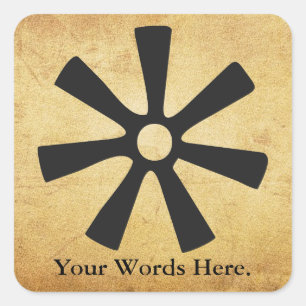 ANANSE NTONTAN Symbol of Wisdom, Creativity Square Sticker