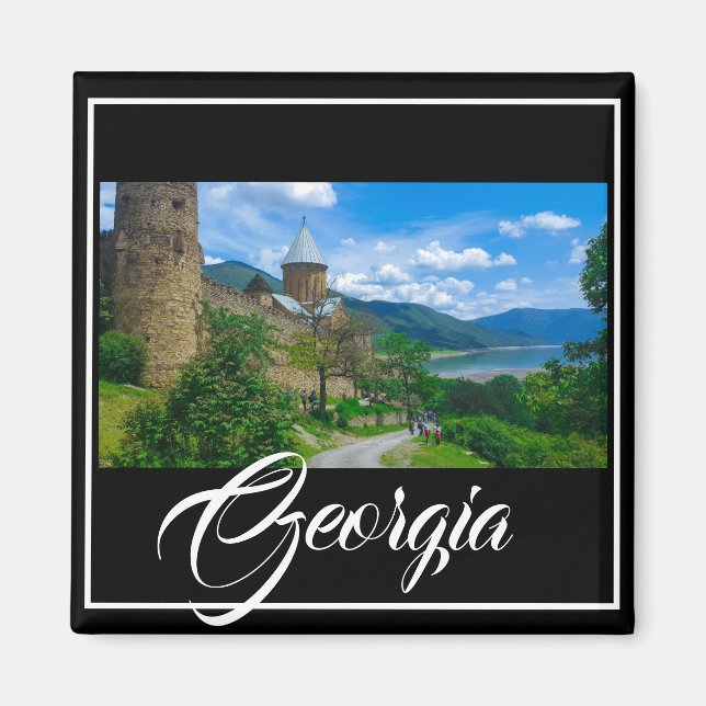 Ananuri Castle Georgia Aragvi Caucuses Mountains Magnet (Front)