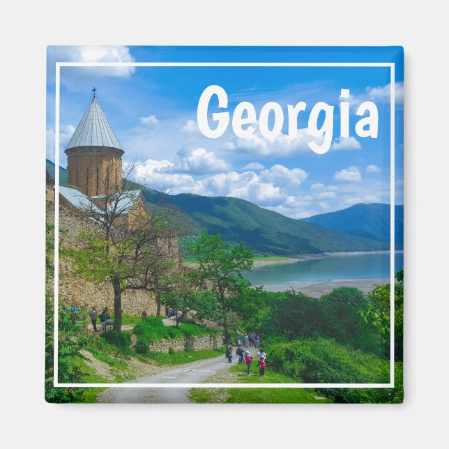 Ananuri Castle Georgia Aragvi Caucuses Mountains Magnet (Front)