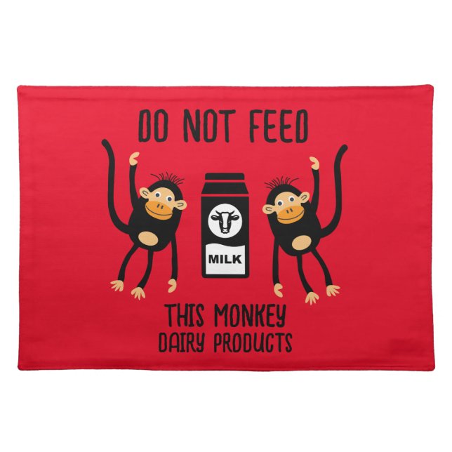 Anaphylaxis Kids Allergic Warnings Cloth Placemat (Front)