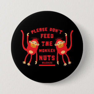 Anaphylaxis Nut Allergies Button