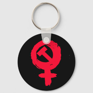 Anarcha-feminist keychain