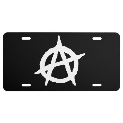 Anarchism Symbol License Plate