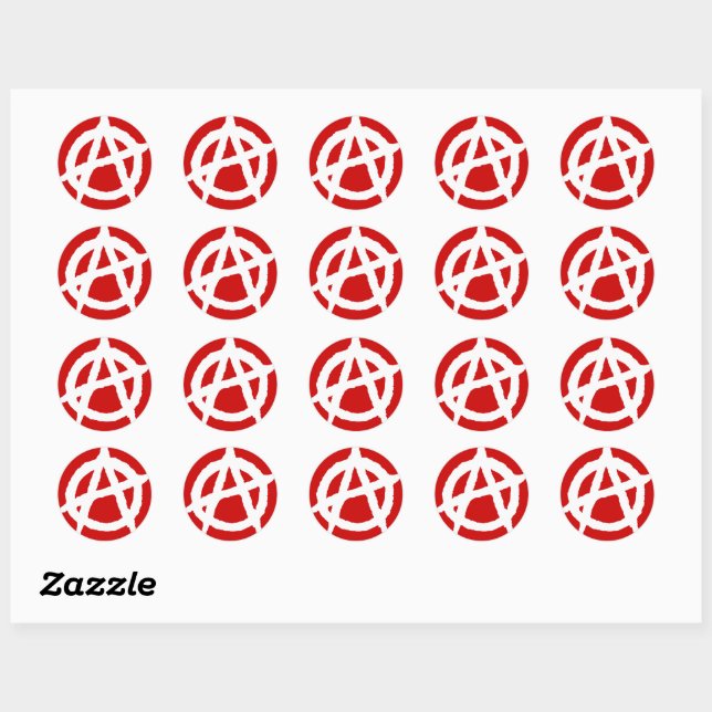 Anarchism Symbol Sticker (Sheet)