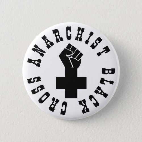 Anarchist Black Cross Button