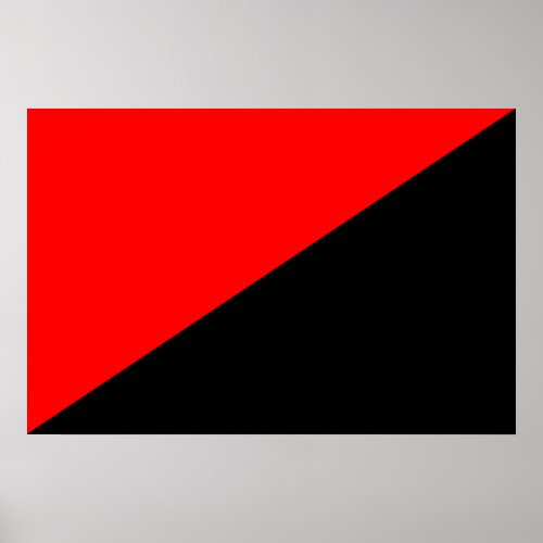 Anarchist Colombia Political flag Poster