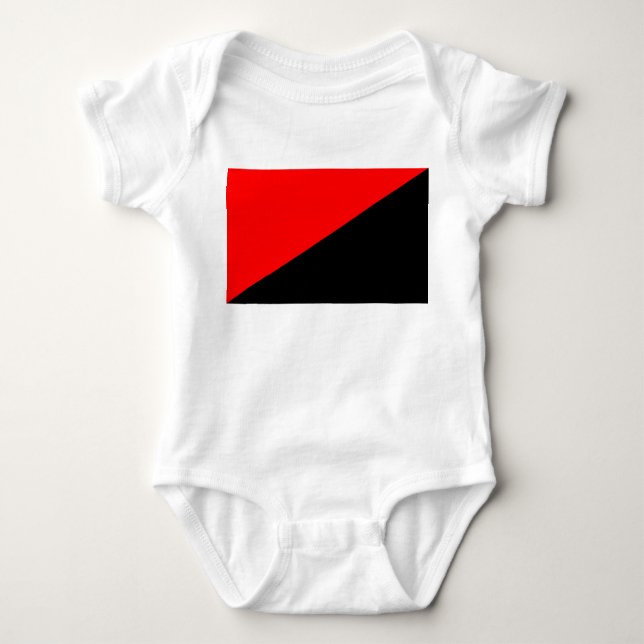 Anarchist Flag (Anarchism) Baby Bodysuit (Front)