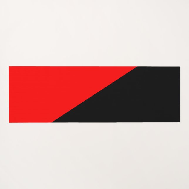Anarchist Flag (Anarchism) Yoga Mat (Back (Horizontal))