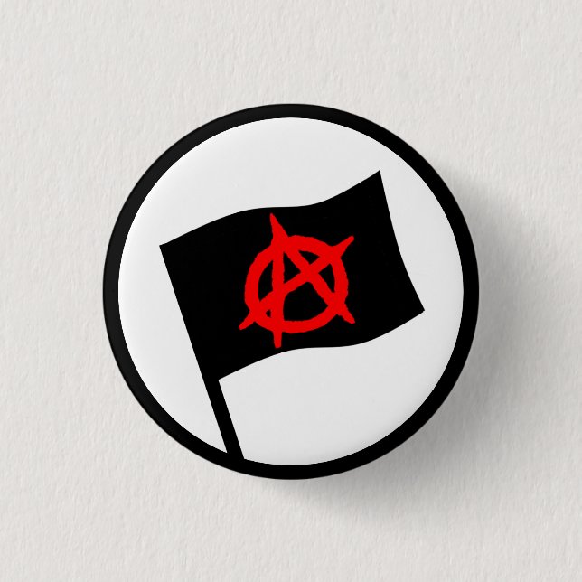 Anarchist Flag Button (Front)