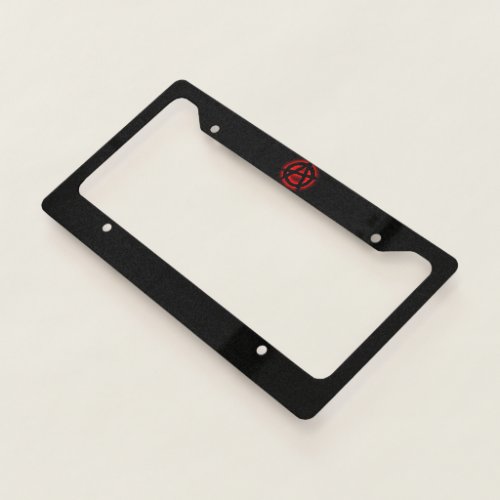 ANARCHIST LICENSE PLATE FRAME