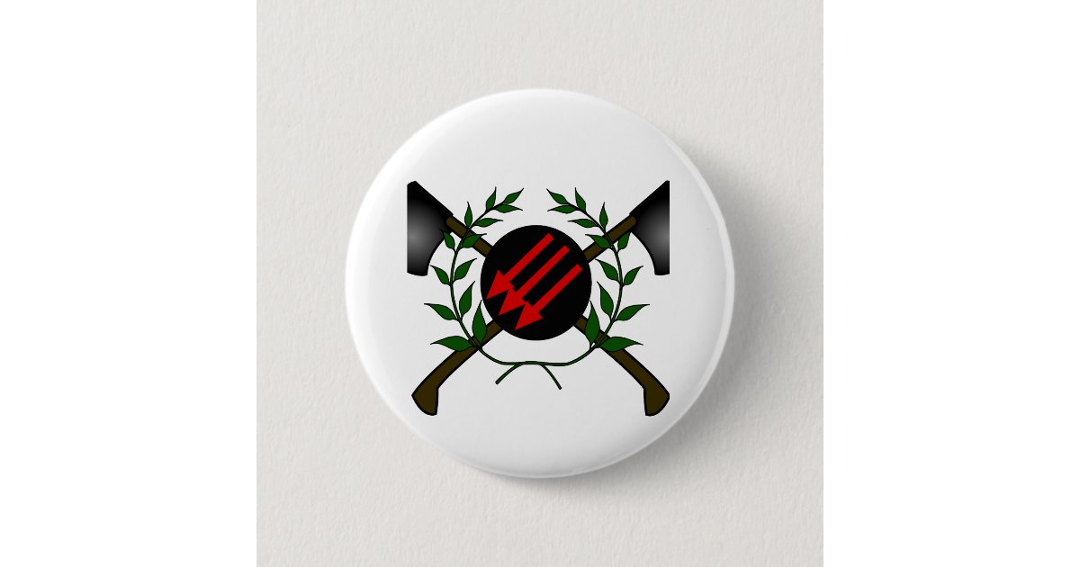 Skinhead Button Anarchist Skinhead Communist Skin Head Red/Anarchy Pinback Button | Zazzle