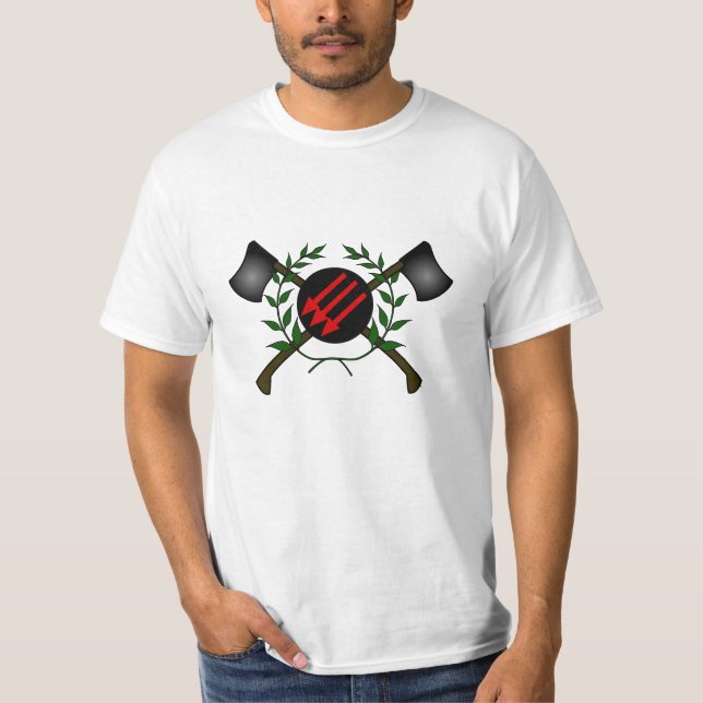 Anarchist Skinhead Communist Skin Head Red/Anarchy T-Shirt (Front)
