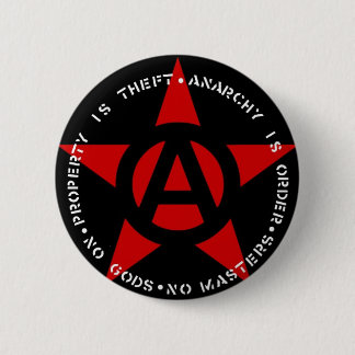 Anarchist Star Pinback Button