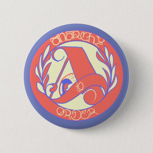 anarcho-american pinback button (Front)
