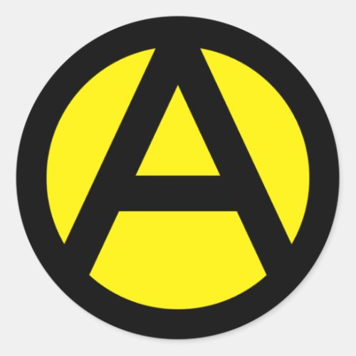 Anarcho_Capitalism Classic Round Sticker