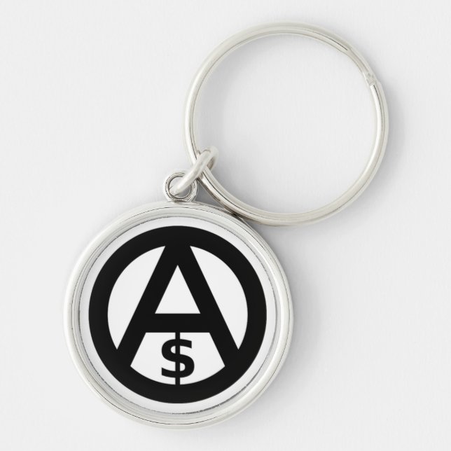 Anarcho Capitalism Keychain (Front)