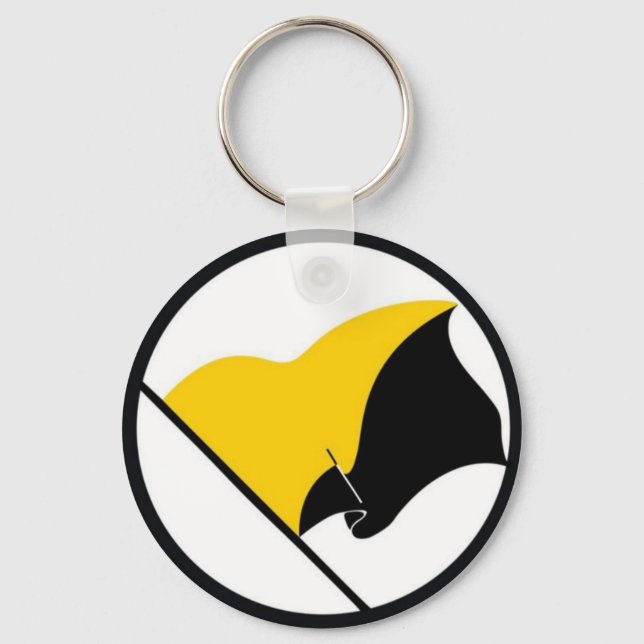 Anarcho Capitalist Flag Basic Keychain (Front)