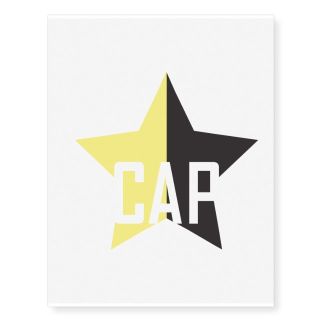 Anarcho-Capitalist Star Temporary Tattoos (Front)