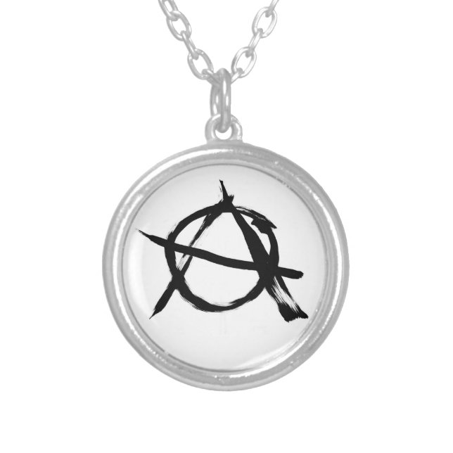 Anarchy A Small Round Plated Necklace (Front)