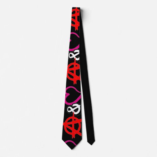 Anarchy and Love Neck Tie