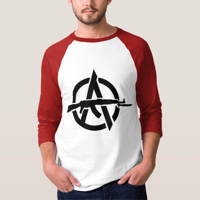 Anarchy!  Circle-A AK47 T-Shirt (Front)