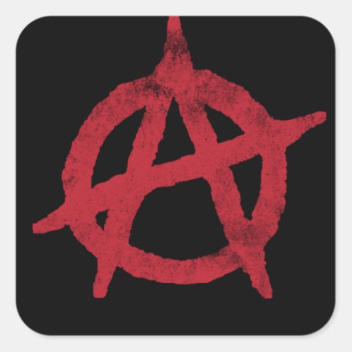 Anarchy Circle A Square Sticker