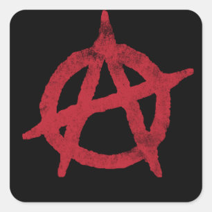 Anarchy Circle A Square Sticker