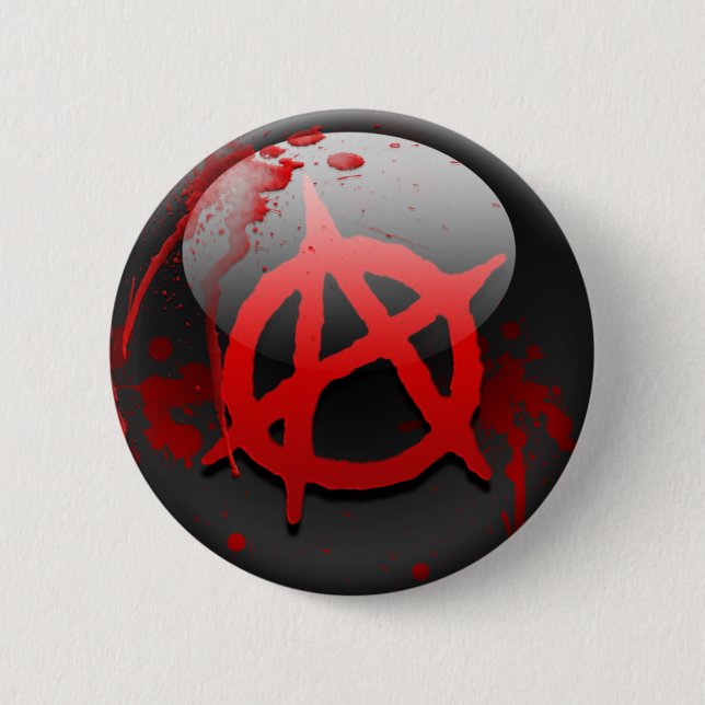 Anarchy Flag Pinback Button (Front)