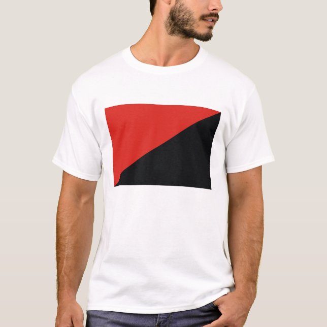 anarchy flag red black T-Shirt (Front)