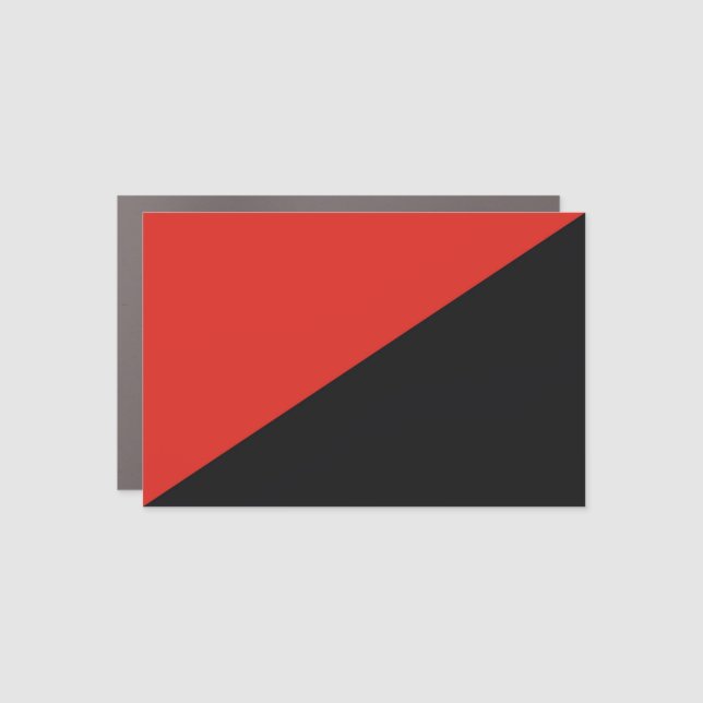 anarchy flag symbol punk communism socialism red b car magnet (Front)