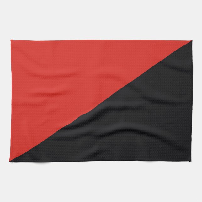 anarchy flag symbol punk communism socialism red b kitchen towel (Horizontal)