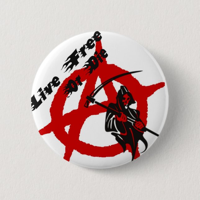 Anarchy Grim Reaper Button (Front)